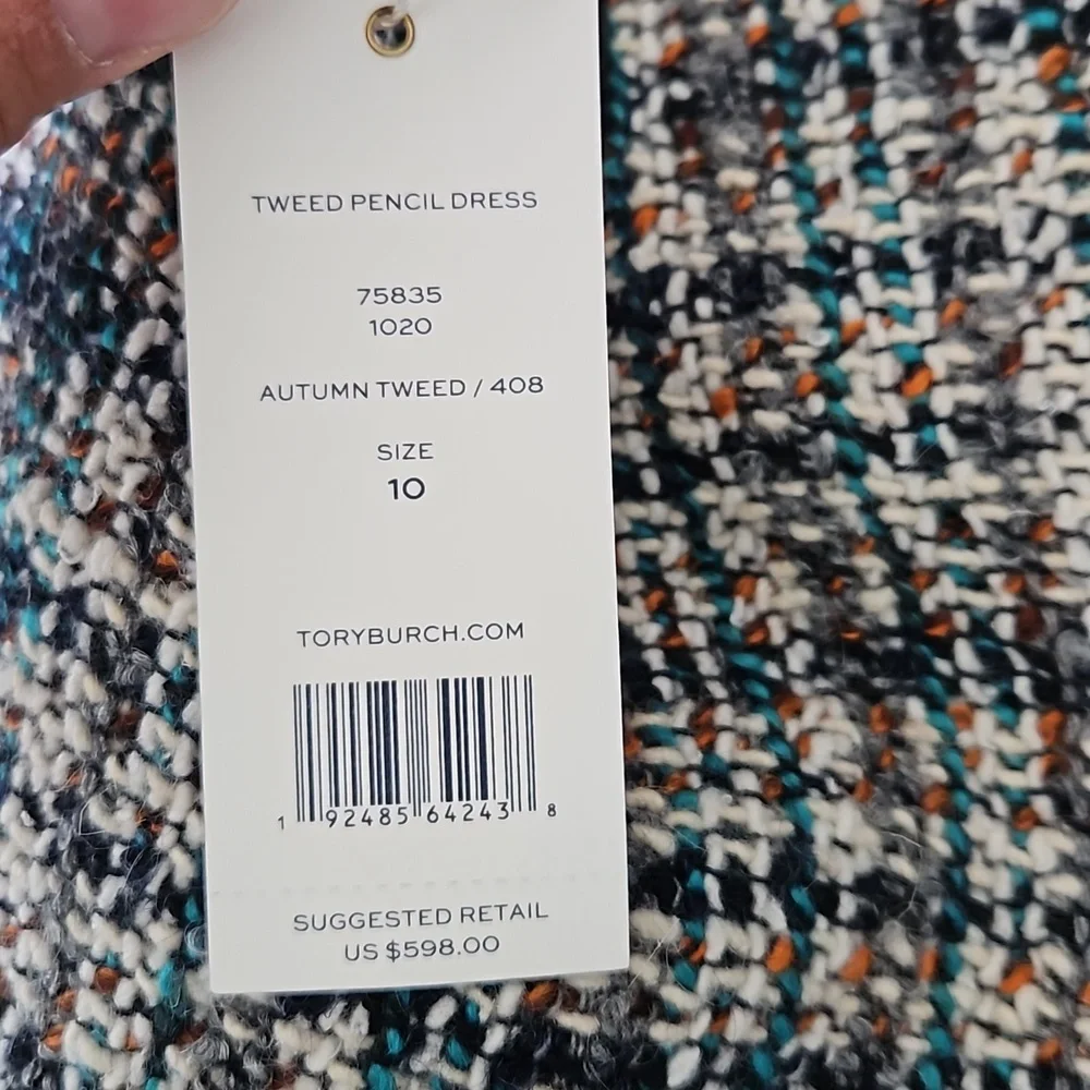 Tory Burch tweed pencil dress in Autumn size 10